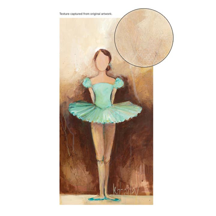Belle of the Ballet - Grön Canvas Väggkonst för wholesale av GreenBox Art
