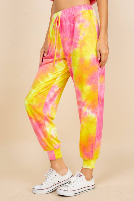 Emerald Collection - Vendita all'ingrosso Pantaloni sportivi/da jogging loungewear - Donna - ETP-736 Pantaloni da jogger French Terry Tie Dye4