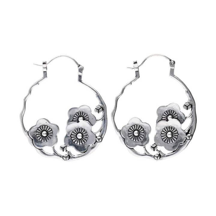 Silver-Plated Earrings -P36- for wholesale by Vives de la Cortada S.L
