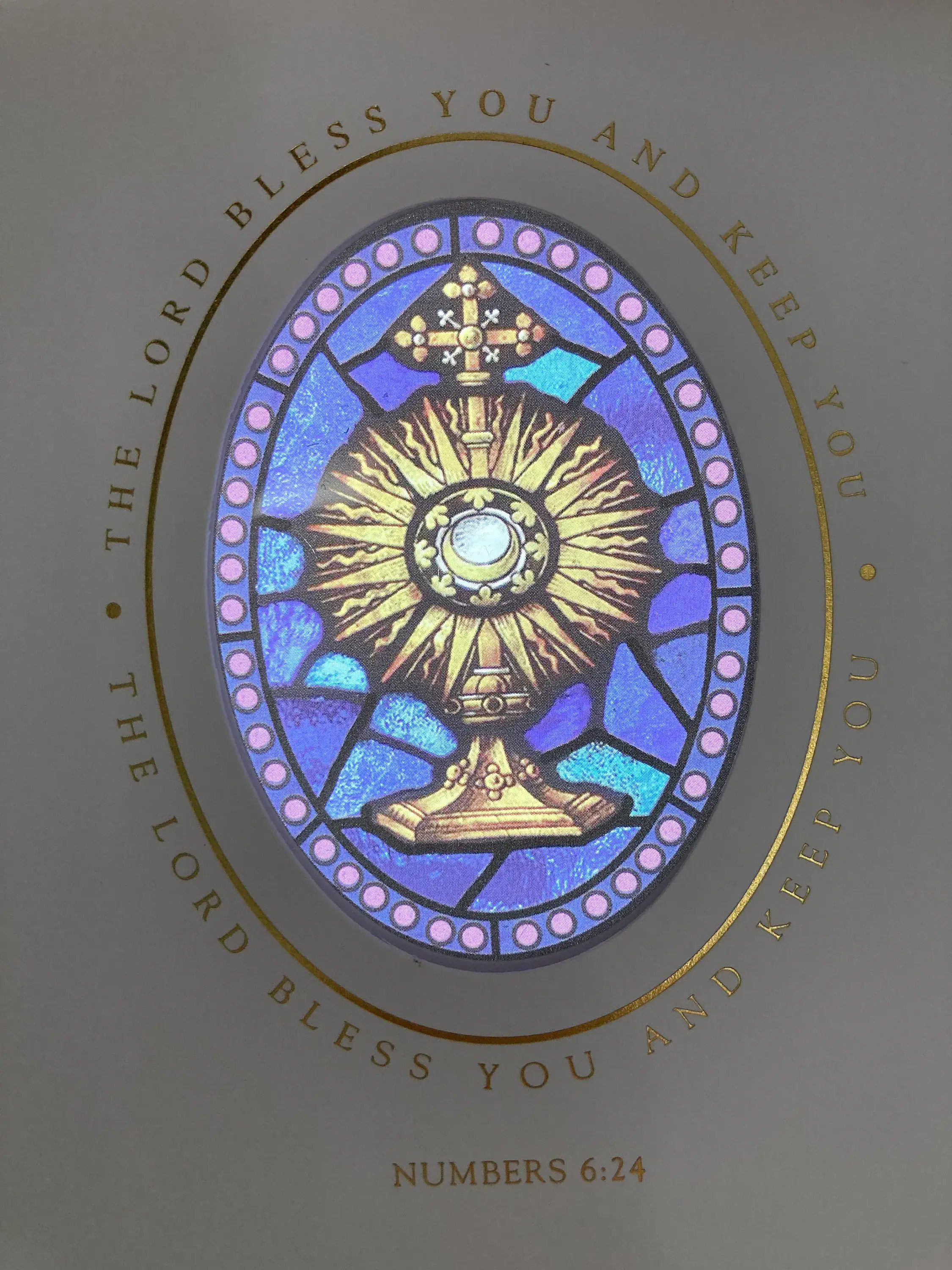 Bright Greetings – wholesale Religiöst kort – Första nattvardsmonstransen, solfångare kort2