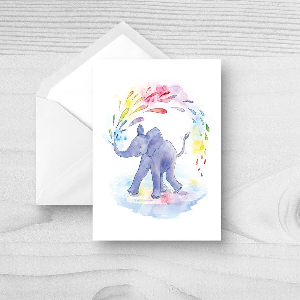 Letterpress Greeting Card: I'm All Ears Support Card Encouragement Card Elephant Card