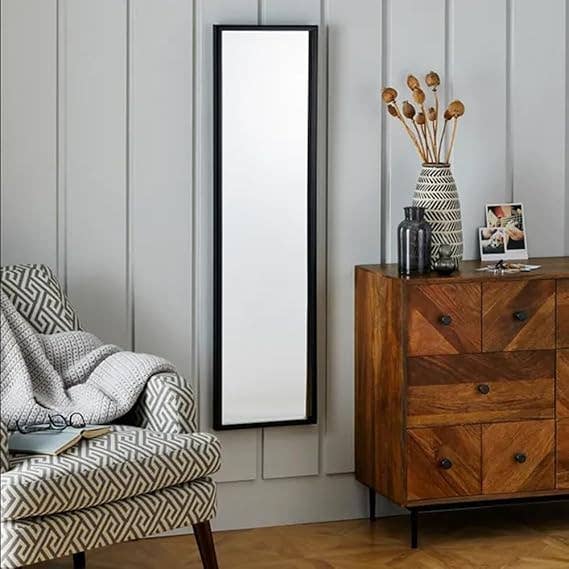 Full Length Rectangular Mirror Black 120x30Cm for wholesale by DEENZ