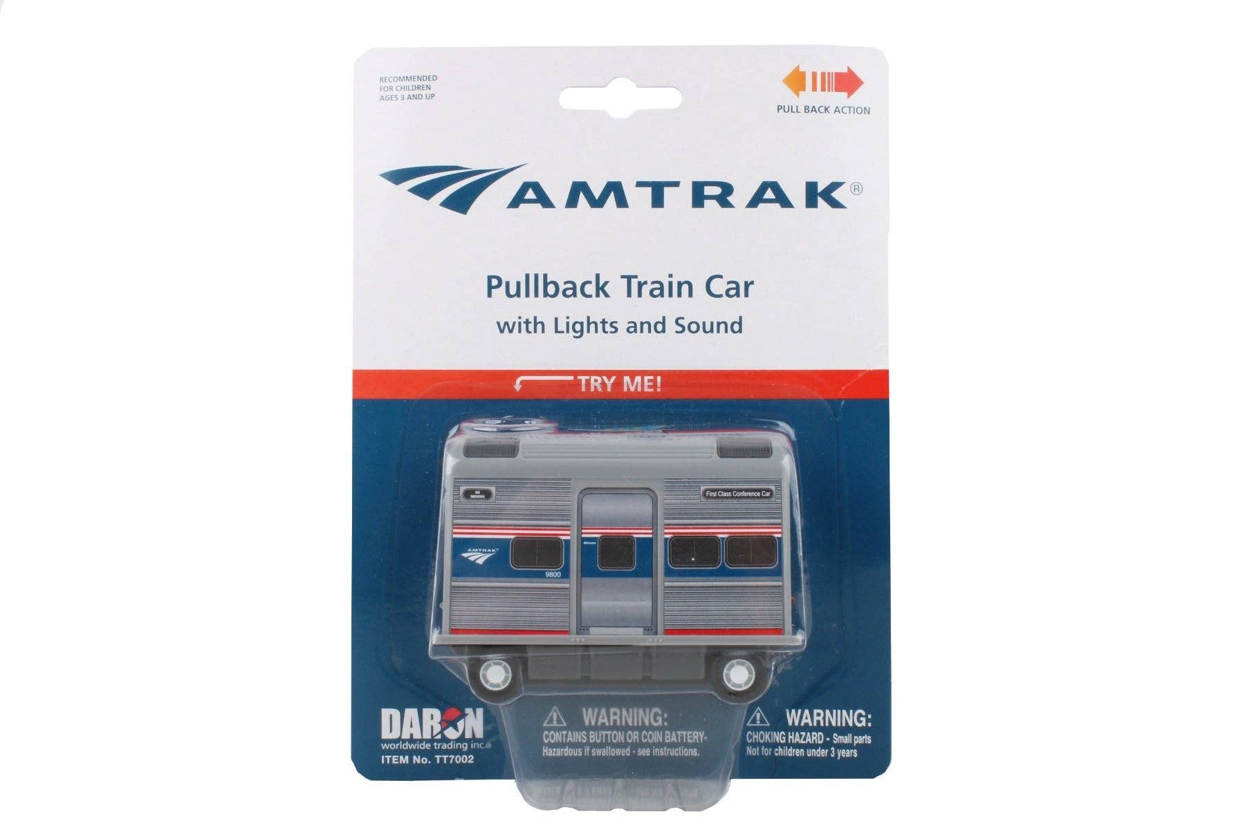 Daron Worldwide Trading - Wholesale Toy Car/Truck - Kids - AMTRAK PULLBACK TRAIN CAR7