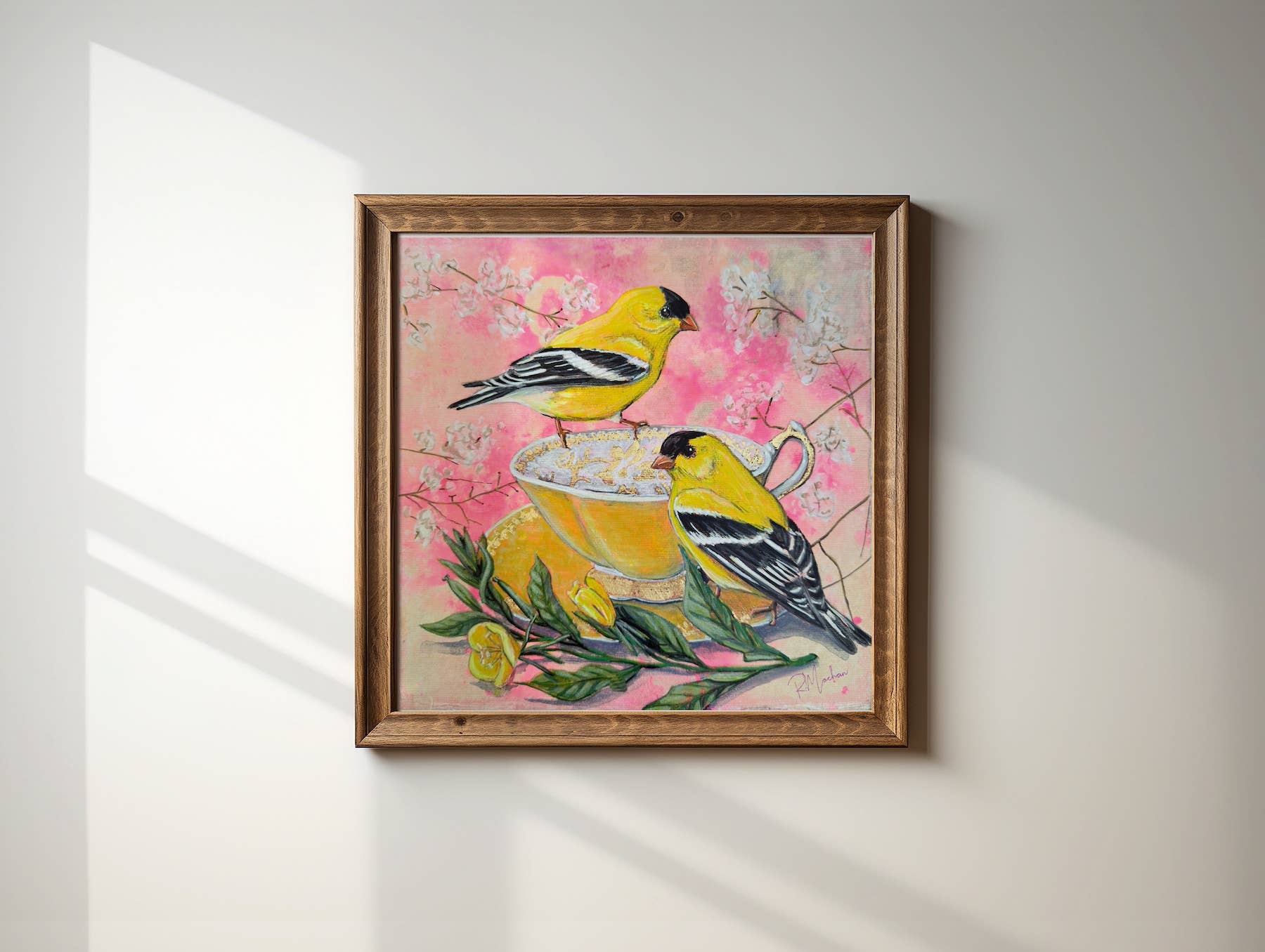 R.Machan Fine Art - Wholesale Art Print - "Tea For Two" 16"x16" Giclée Poster Print3