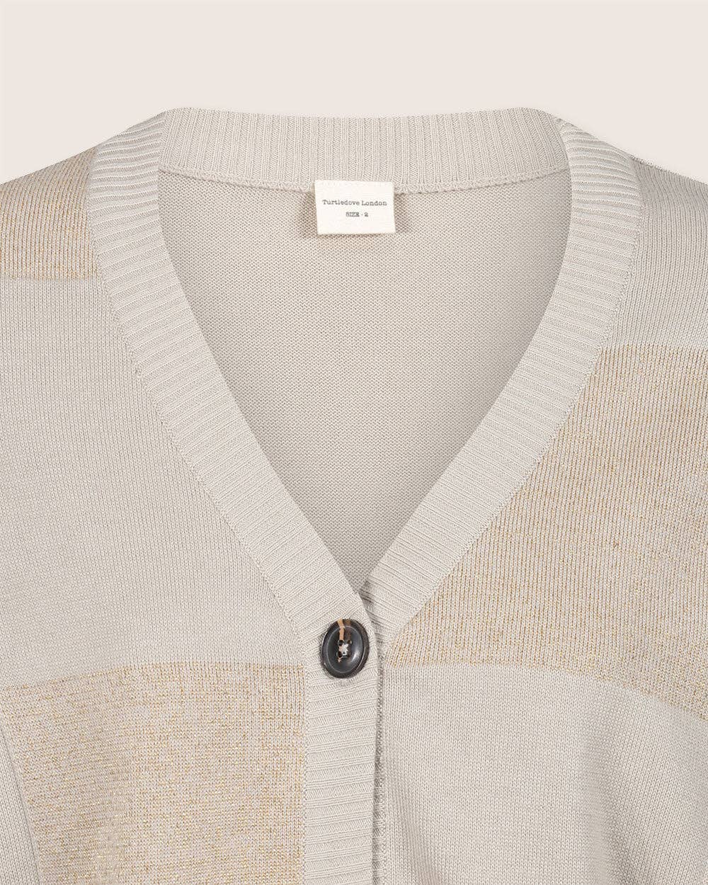 Multi Agnes Checkered Knit Cardigan for wholesale on Faire2