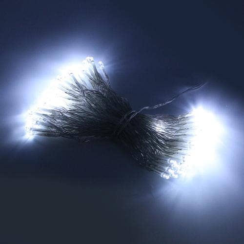 20 LED Clear Cable String Lights (Battery Op) White for wholesale on Faire