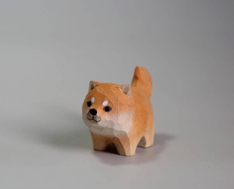 Gohobi （We cover U.S. import duties） - Wholesale Decorative Figurine - Gohobi Handcrafted Wooden Shiba Inu Dog Ornament5