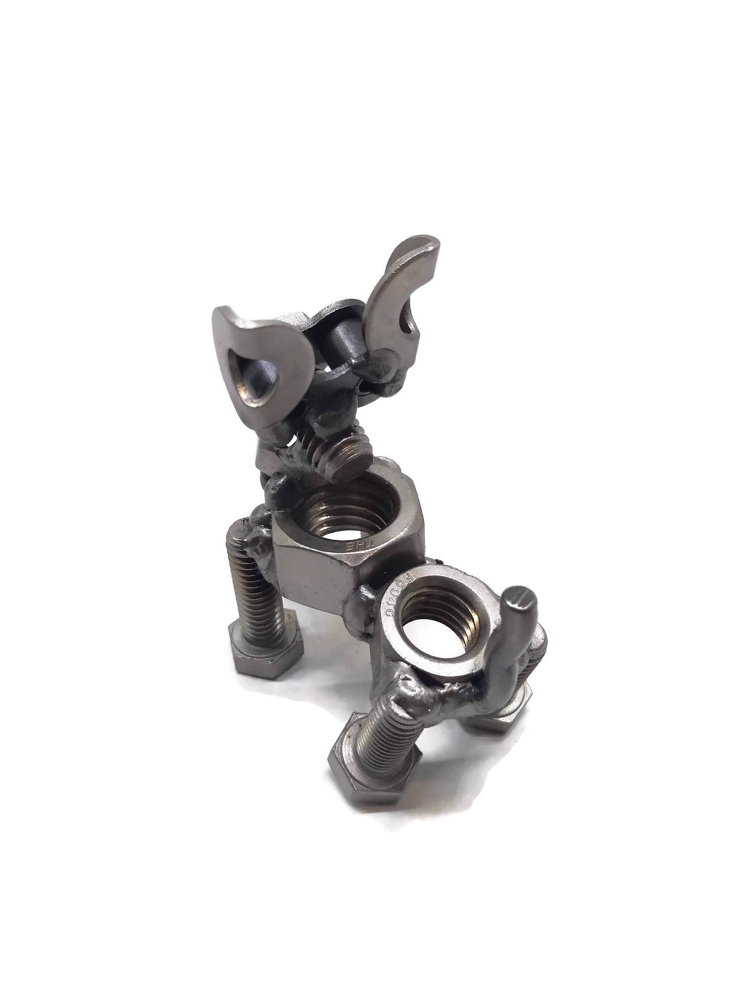 Metal Relic - Vente Figurine décorative - Figurine chien à oreilles courtes en métal4