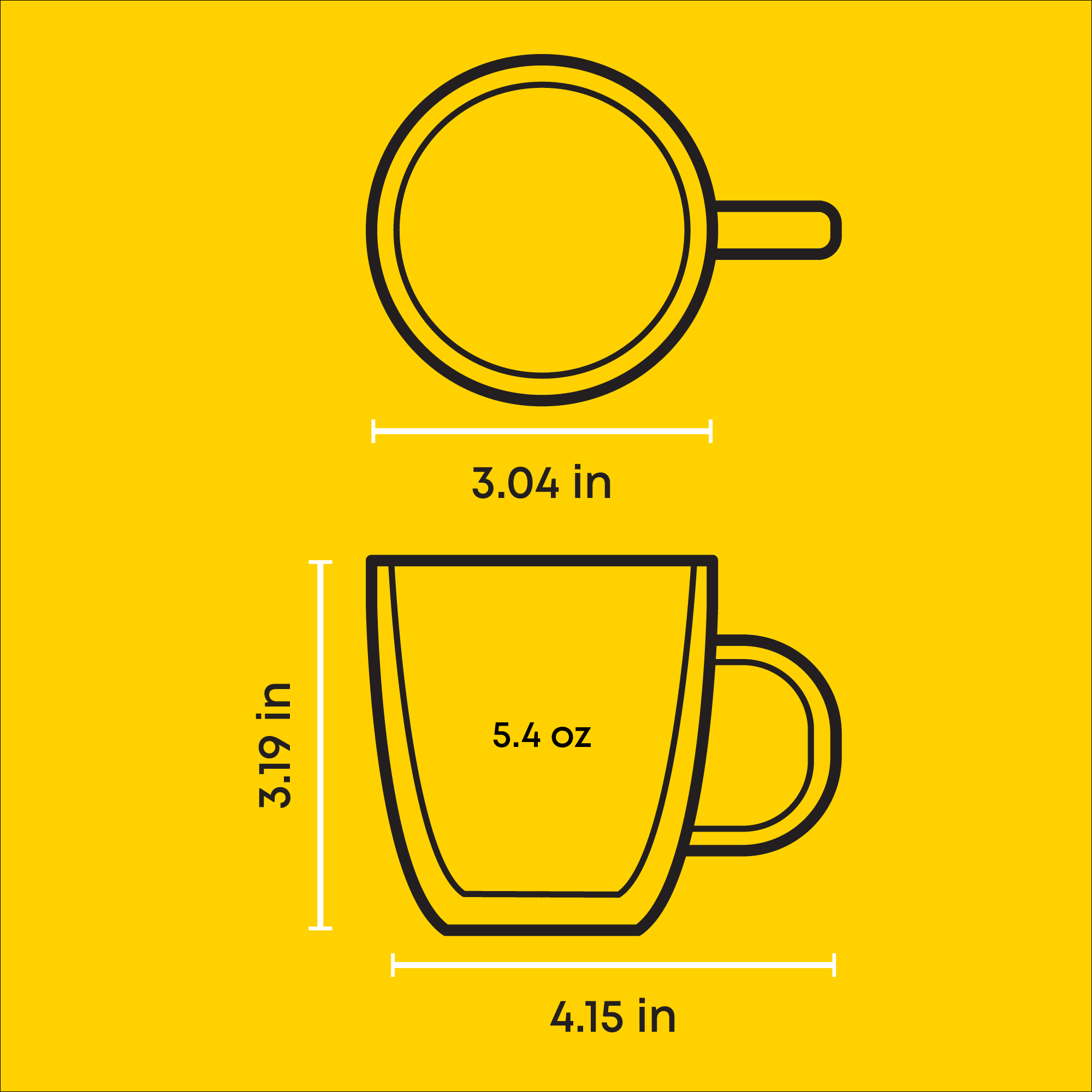 JoyJolt – Chávena de chá por atacado – Conjunto de 2 Copos de Espresso de Parede Dupla Savor, 160 ml7