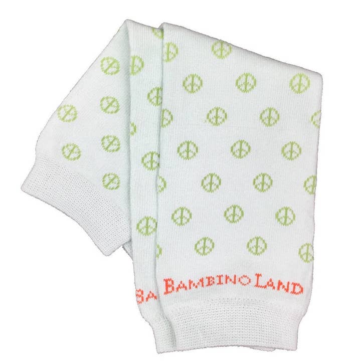 Peace Signs Green Baby Benvarmere for engroshandel hos Bambino Land