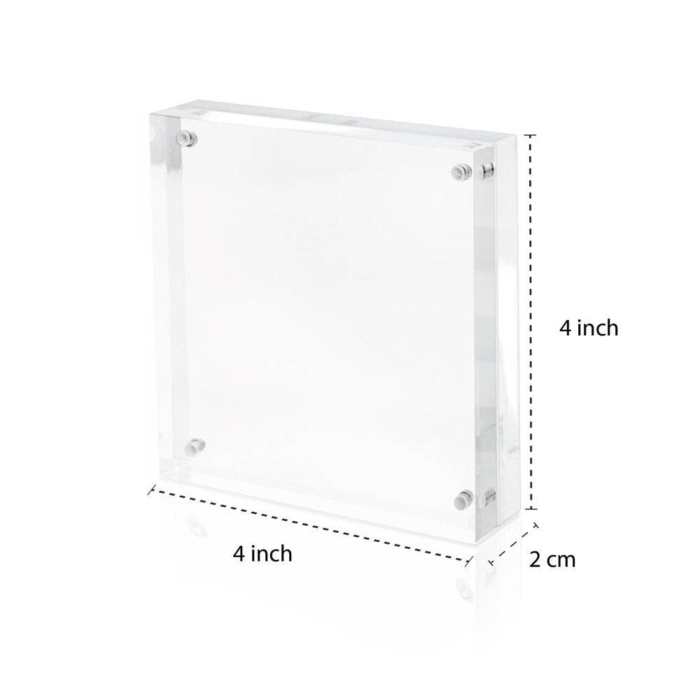 Isaac Jacobs International - Wholesale Picture Frame - Isaac Jacobs Super Thick Clear Acrylic Magnetic Photo Frame5