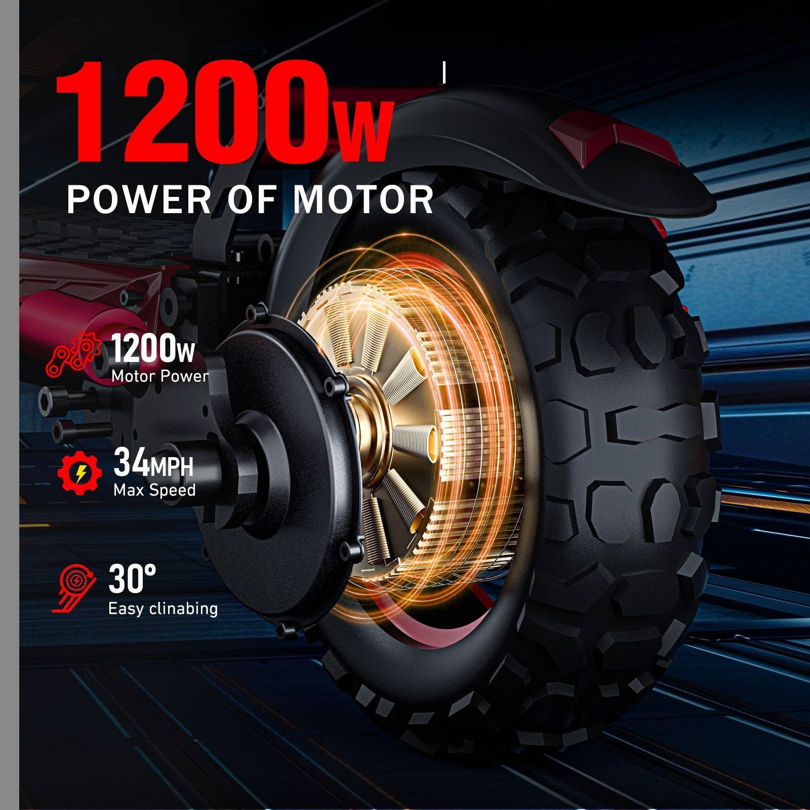 black 1200W High-Power Electric Scooter with Seat for wholesale on Faire3