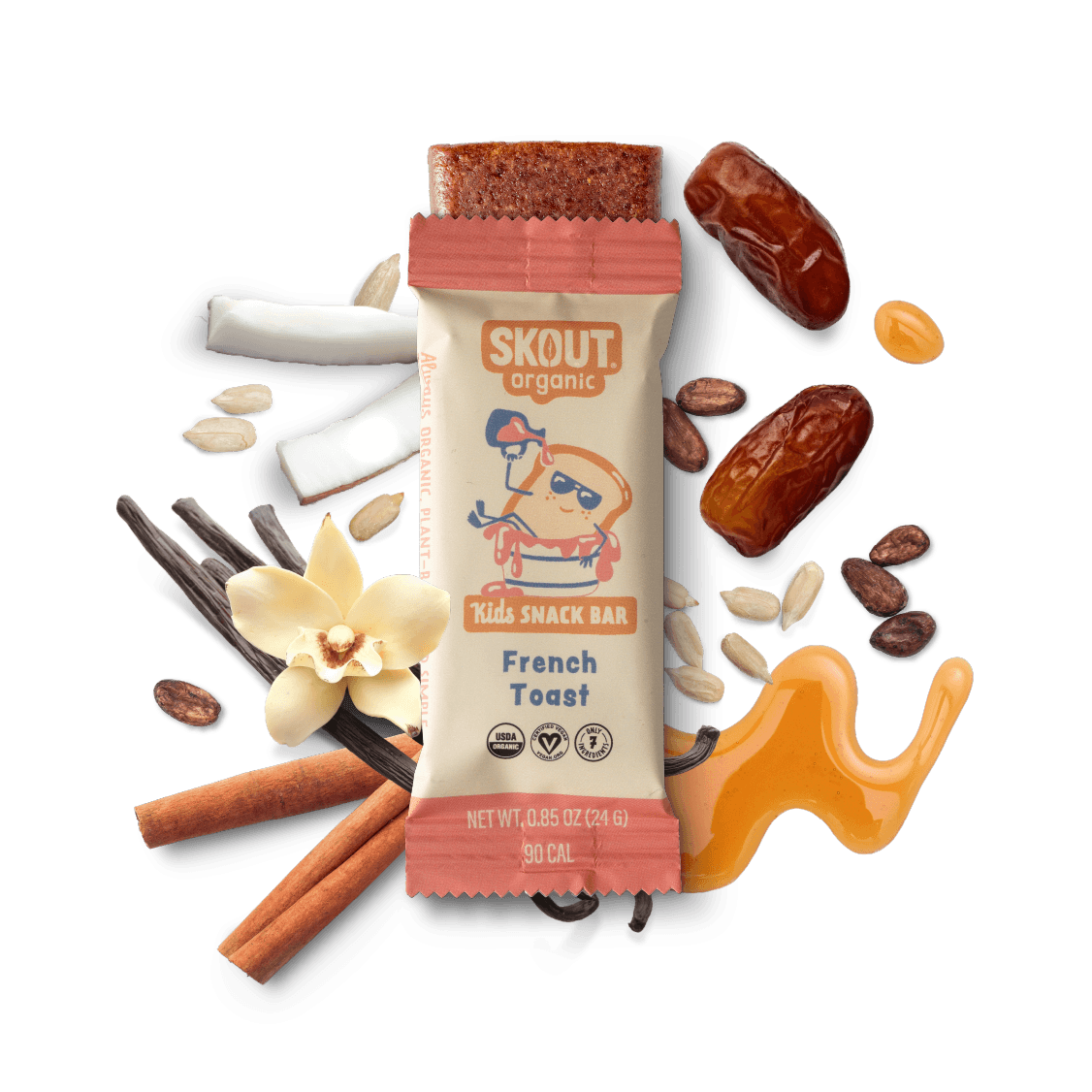 Skout Organic - Wholesale Snack Bar - Skout Organic French Toast Kids Snack Bar | Plant-Based1
