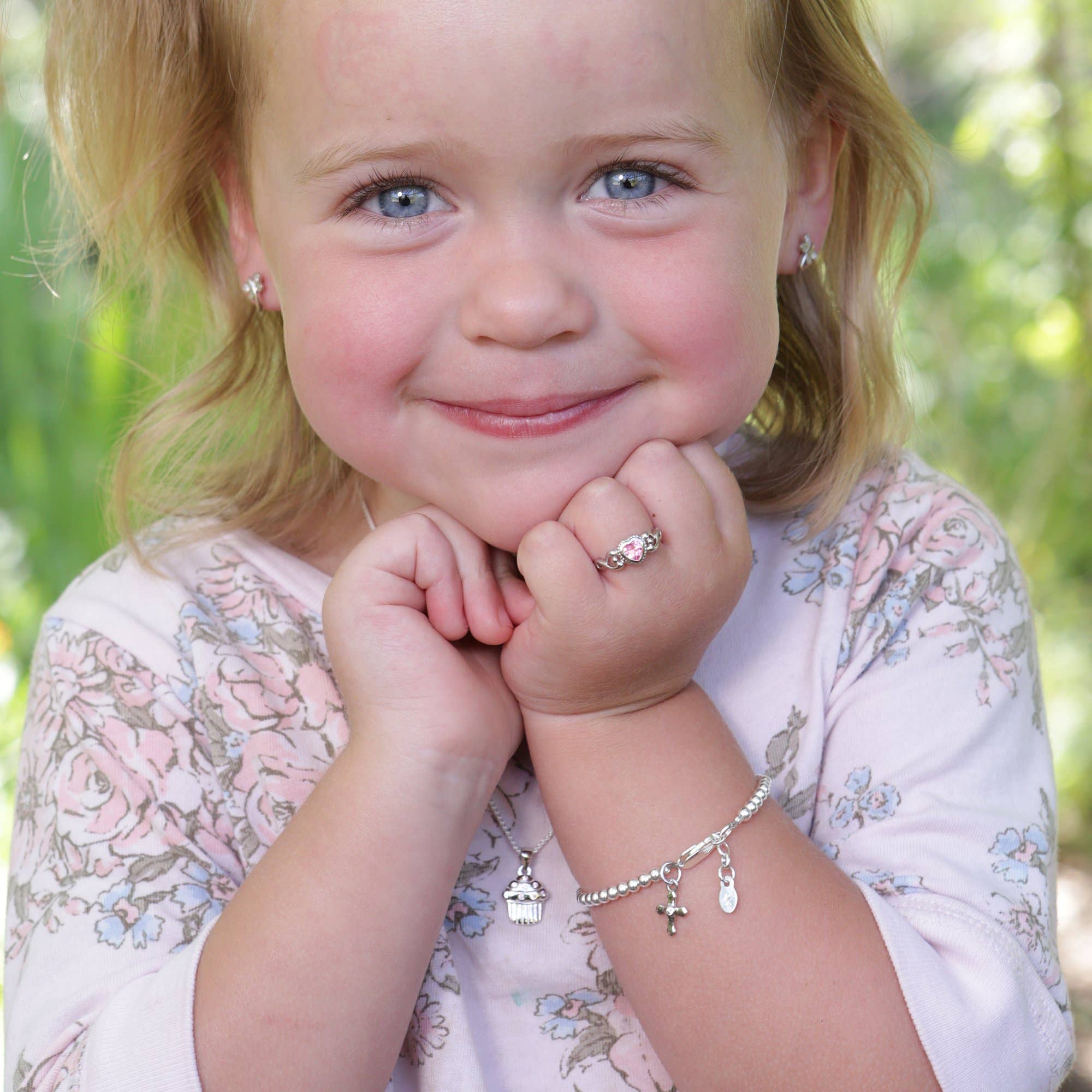 Cherished Moments – wholesale Band/stacked ring – Sterling Silver Heart Birthstone Baby Rings for Kids Jewelry8