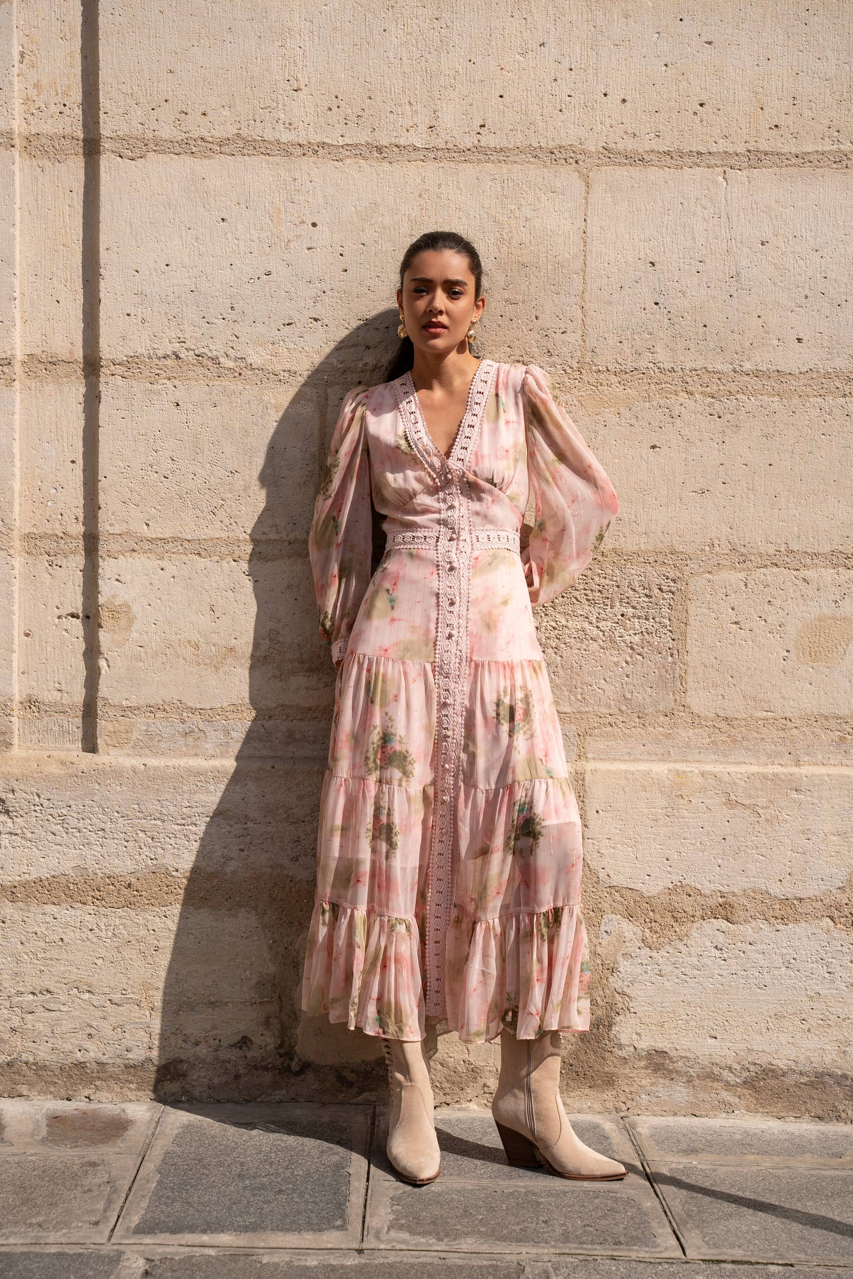 CHOKLATE PARIS - Vendita all'ingrosso Abito da sera - Donna - Abito lungo Avril in pizzo FALL DRESS - 80957-3