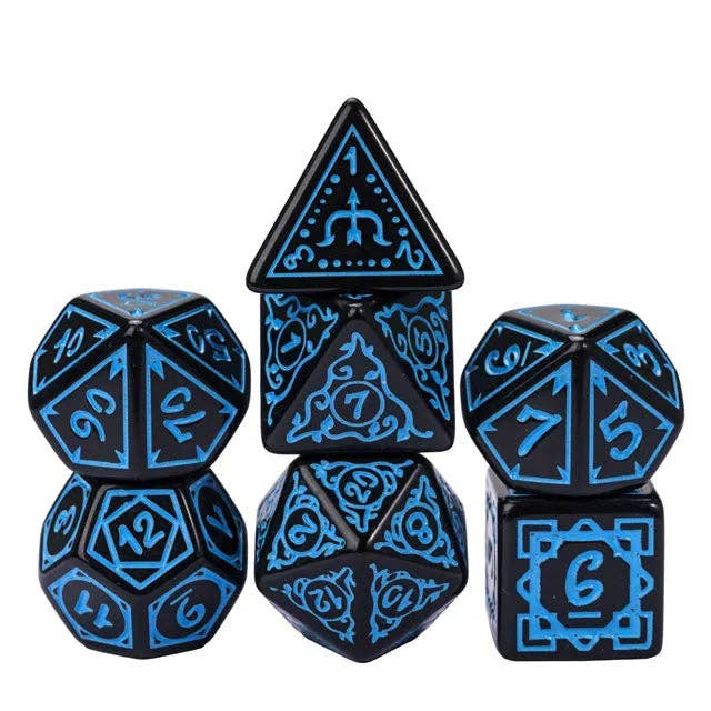 Cryptic Knots: Ocean RPG Dice Set for wholesale by Foam Brain Games