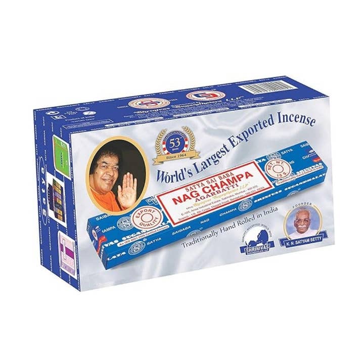 Satya - Nag Champa 40 g. pour la vente par Earths Elements Wholesale