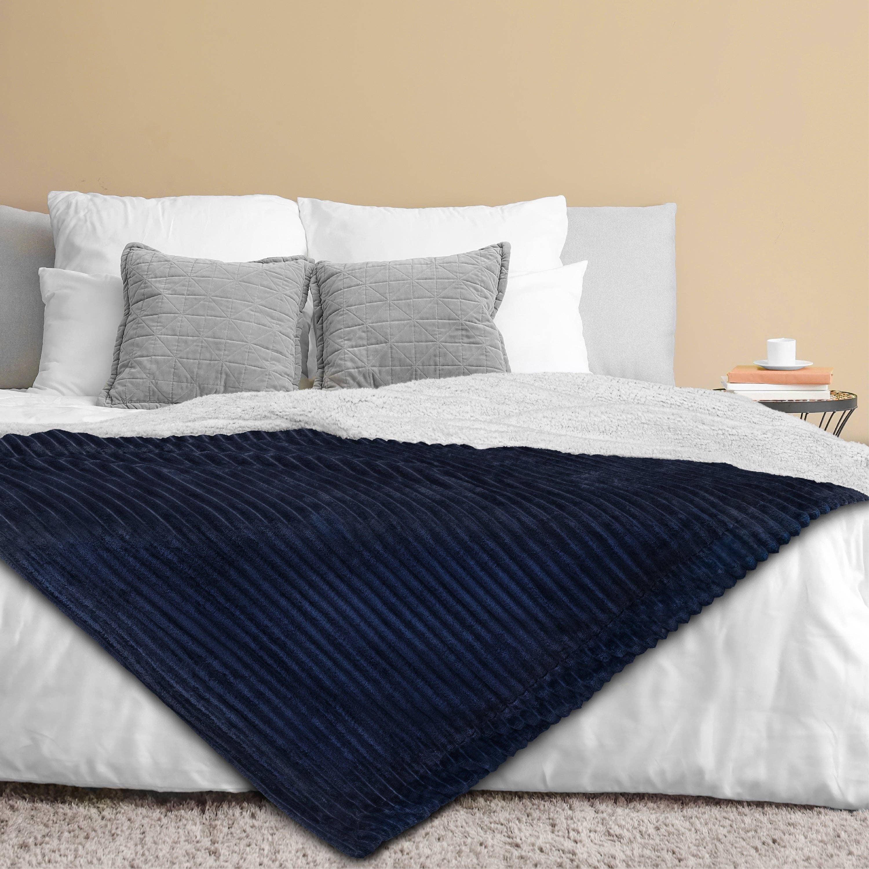 Pavilia - Vente Plaids - Plaid Sherpa côtelé82