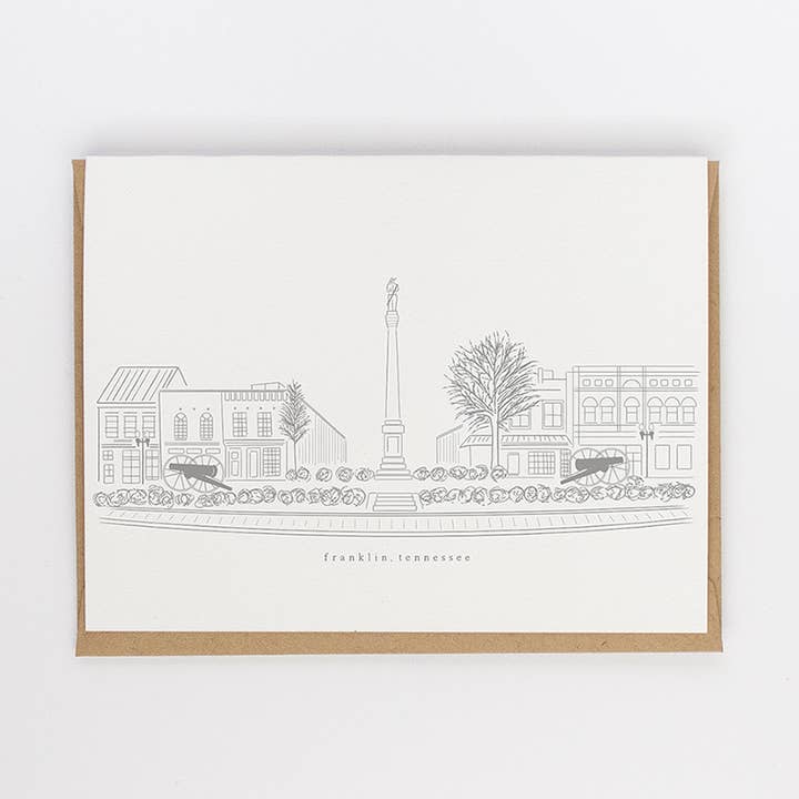 Franklin Tennessee Grußkarte für den Großhandel von Jerry and Julep, LLC