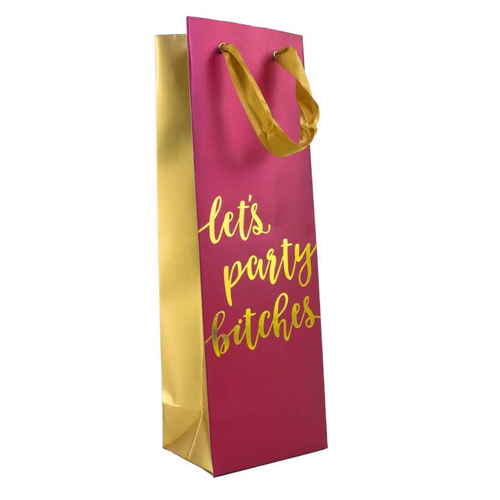 Funny "Let's Party" Wine Bag for wholesale by Prank-O