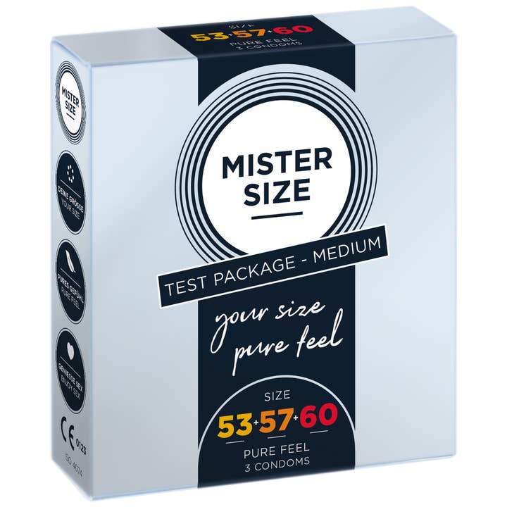 MISTER SIZE – Großhandel Verhütungsmittel/Kondom – Mister Size Test Package M - Condom Size 53-57-60 (M-L-XL)