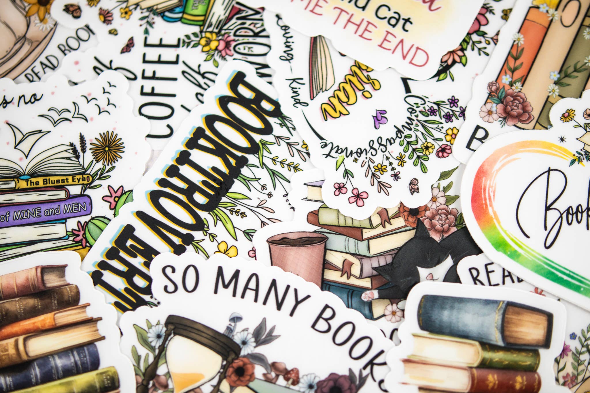 Savannah and James Co - Wholesale Sticker - Reading Is Dreaming, Floral Book Vinyl Sticker, 3x3 in.7