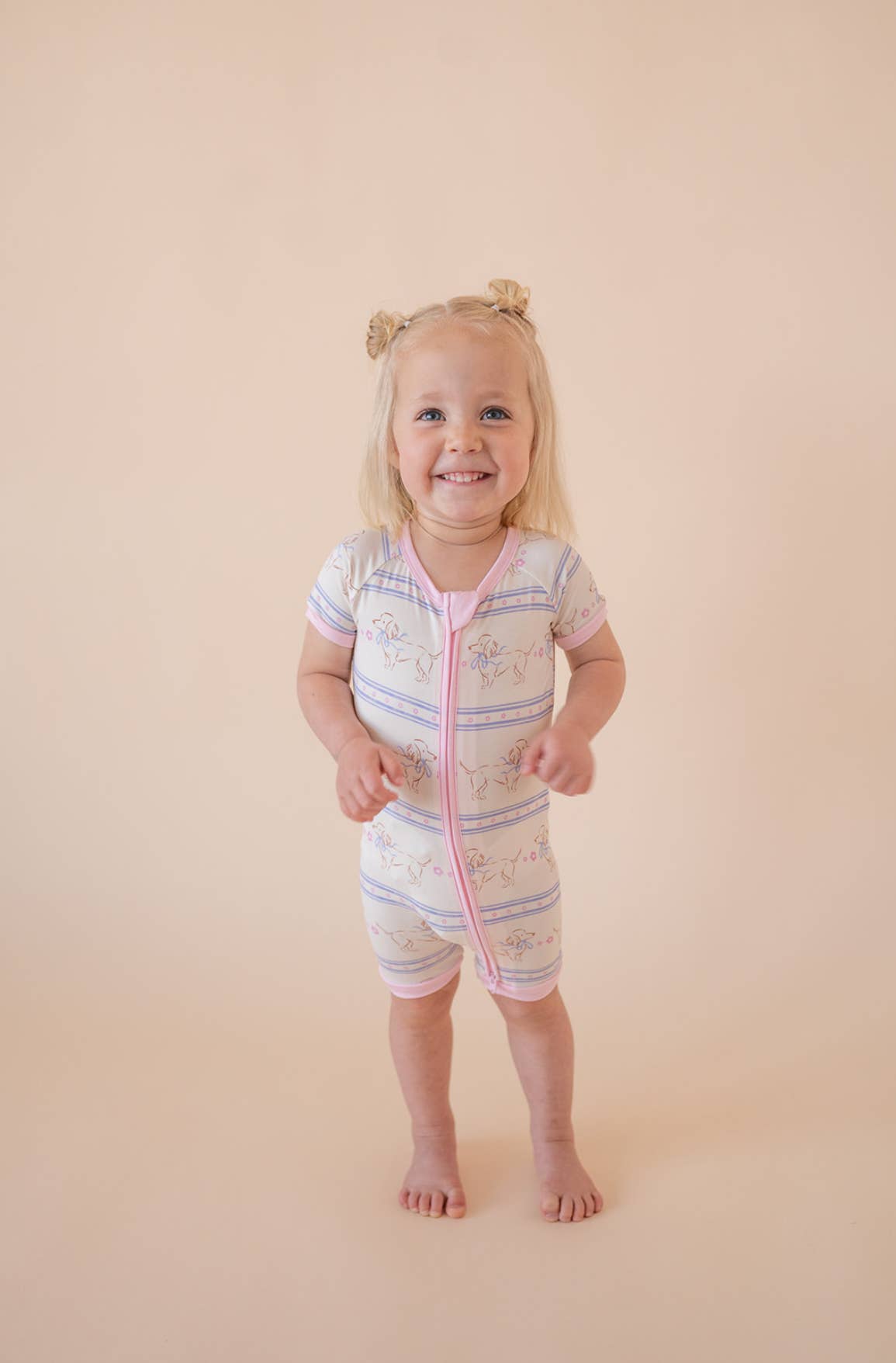 SOL Baby Clothing & Accessories - Wholesale Jumpsuit - Baby - Darling Dachshund Bamboo Shortie1