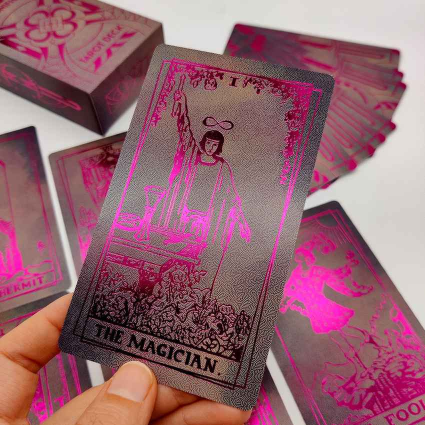 LA MUCI DESIGN - Wholesale Tarot Cards - Magnifique Tarot Deck – Pink Foil Luxe Tarot Card Set4