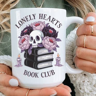 Lonely Hearts Book Club Ceramic Mug | Bookish for wholesale by DIYxe