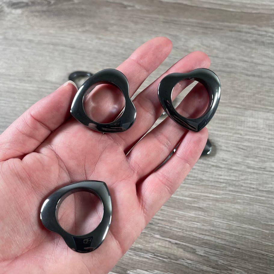 Keystone Crystals - Wholesale Craft Supplies - Heart-Shaped Hematite Donut Bead for Jewelry Making3