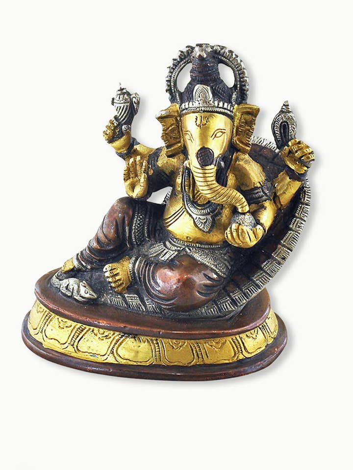 Sivalya Auspicious Ganesh antiek koperen beeld voor wholesale door Sivalya