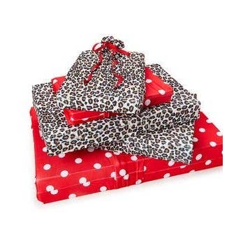 Wrapeez - Wholesale Flat Wrap - Leopard Reusable Stretch Fabric Gift Wrap - Size Medium1