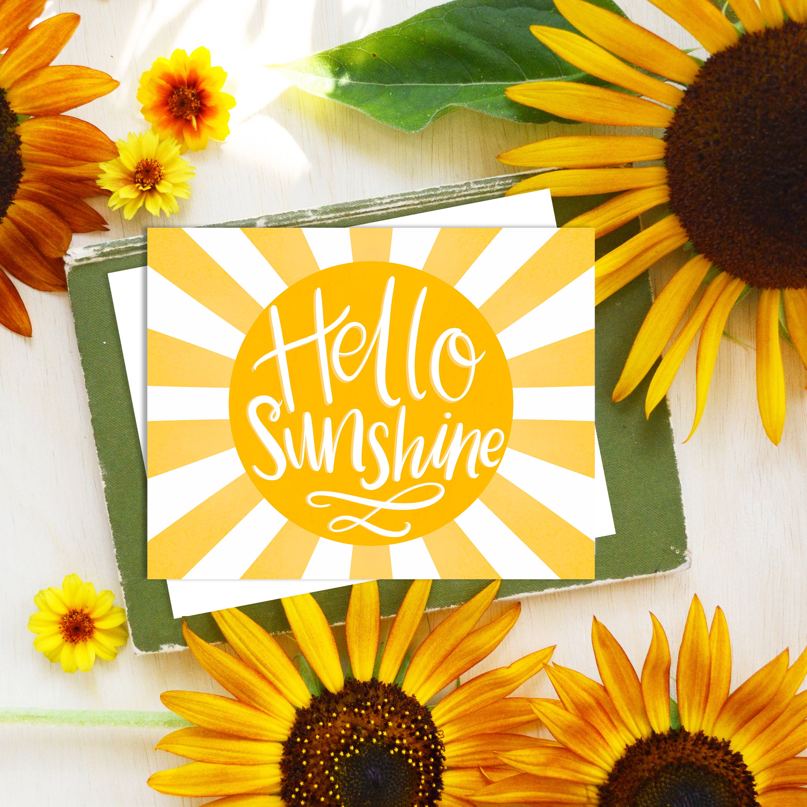 Pen & Paint - Wholesale Everyday Greeting Card - Hello Sunshine Greeting Card2