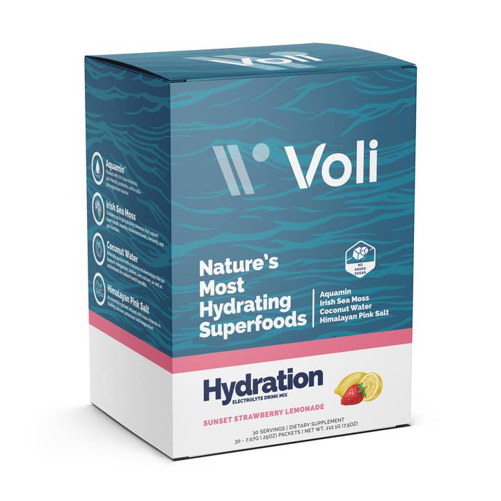 Voli Hydration- Sunset Strawberry Lemonade 30ct Carton for wholesale by Voli Wellness