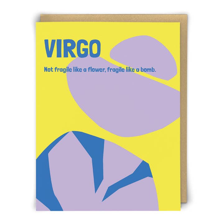 Cartão de Saudação do Zodíaco de Virgem por atacado de Redback Cards UK