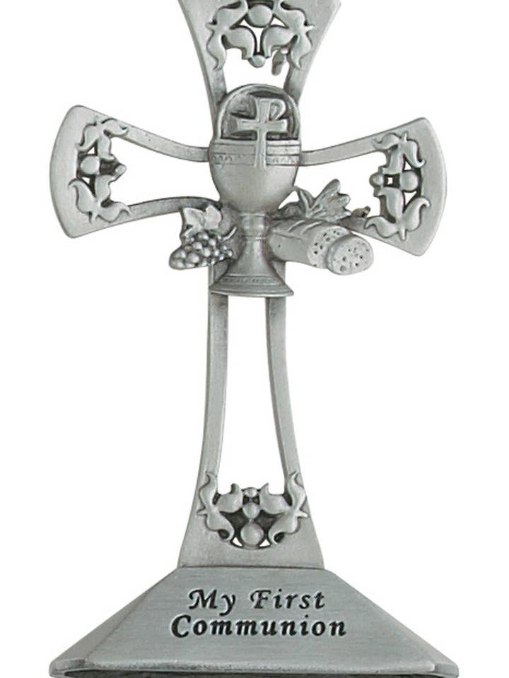 Cruz de pie religiosa Primera Comunión Sagrada Comunión para venta al por mayor de Hail Mary Gifts
