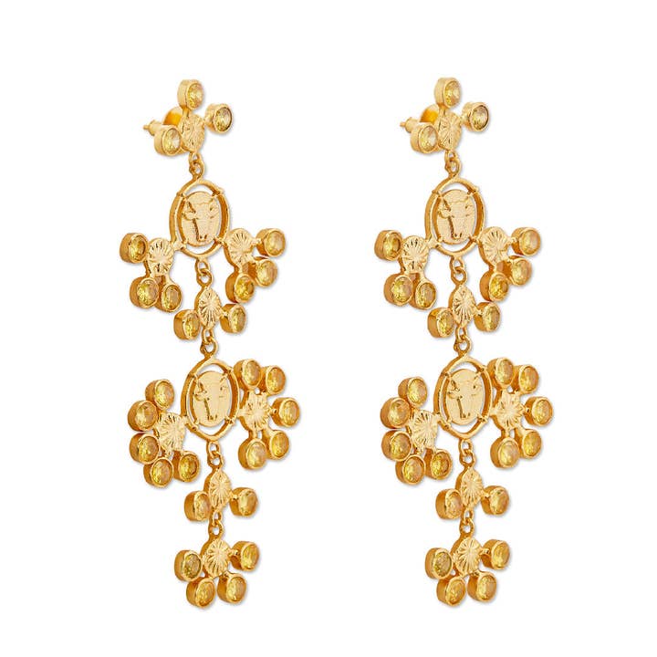 Dhwani Bansal - Wholesale Jewelry Set - INKA YELLOW MAXI GIFT SET
