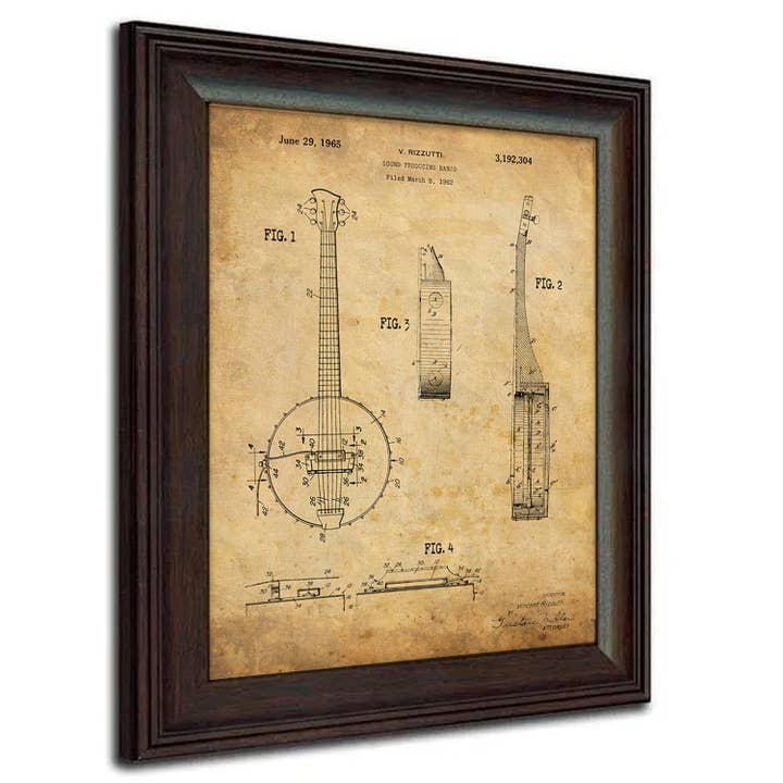 Personal Prints - Wholesale Art Print - String Instruments - Patent Art3