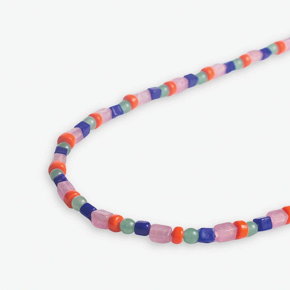 INK + ALLOY - Wholesale Beaded/Pearl Necklace - Sylvia Mixed Beads And Stones Long Necklace St. Tropez Wholesale0