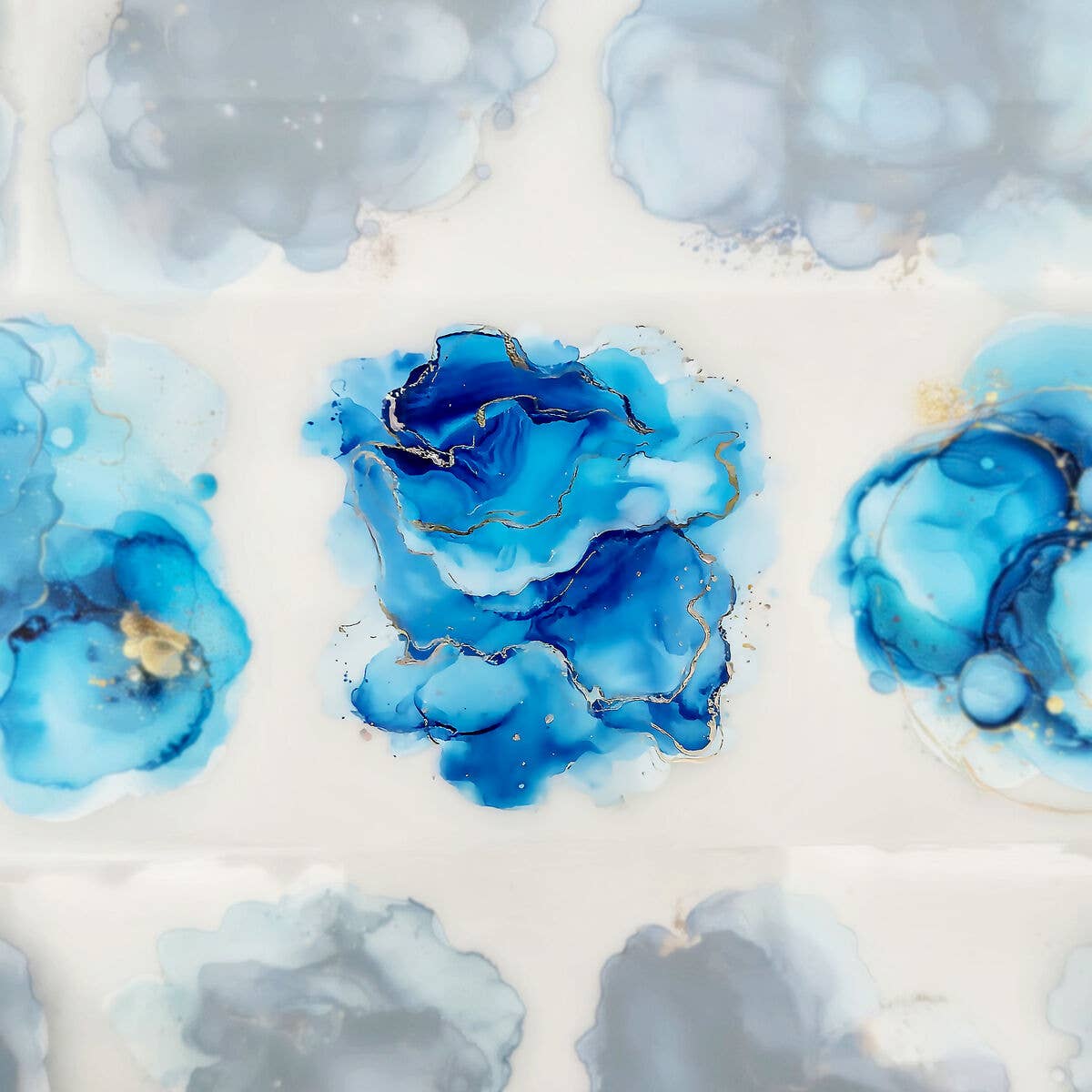 MIC & MIM Premium Paper Shop - Wholesale Washi Tape - MIC | PET Tape (Foiled & Embossed) : Blue Splash3