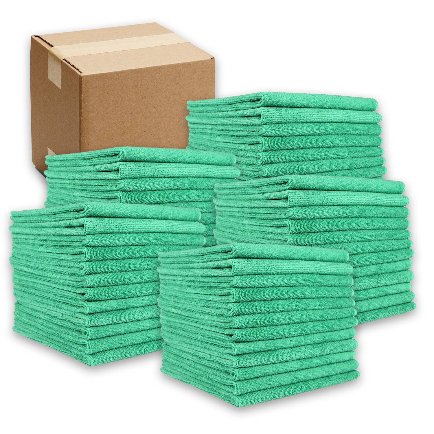 Arkwright Home - Wholesale Cleaning Cloth - Bulk Case of 240 Cleaning Cloths, 12x12 Microfiber, Colors28