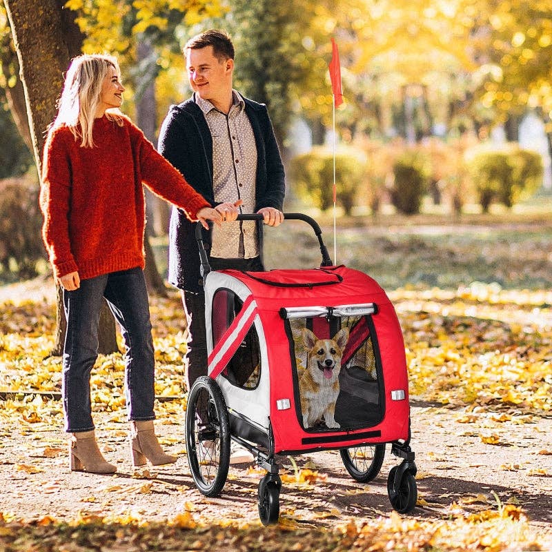 Furr-Baby Gifts - Wholesale Pet Carrier - Cat/Dog - 2-In-1 Pet Bike Trailer Stroller19