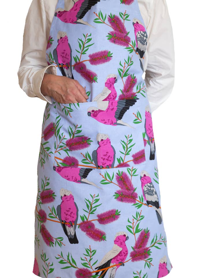 Apron (Heavy Drill) - Blue Galah for wholesale by Allgifts Australia