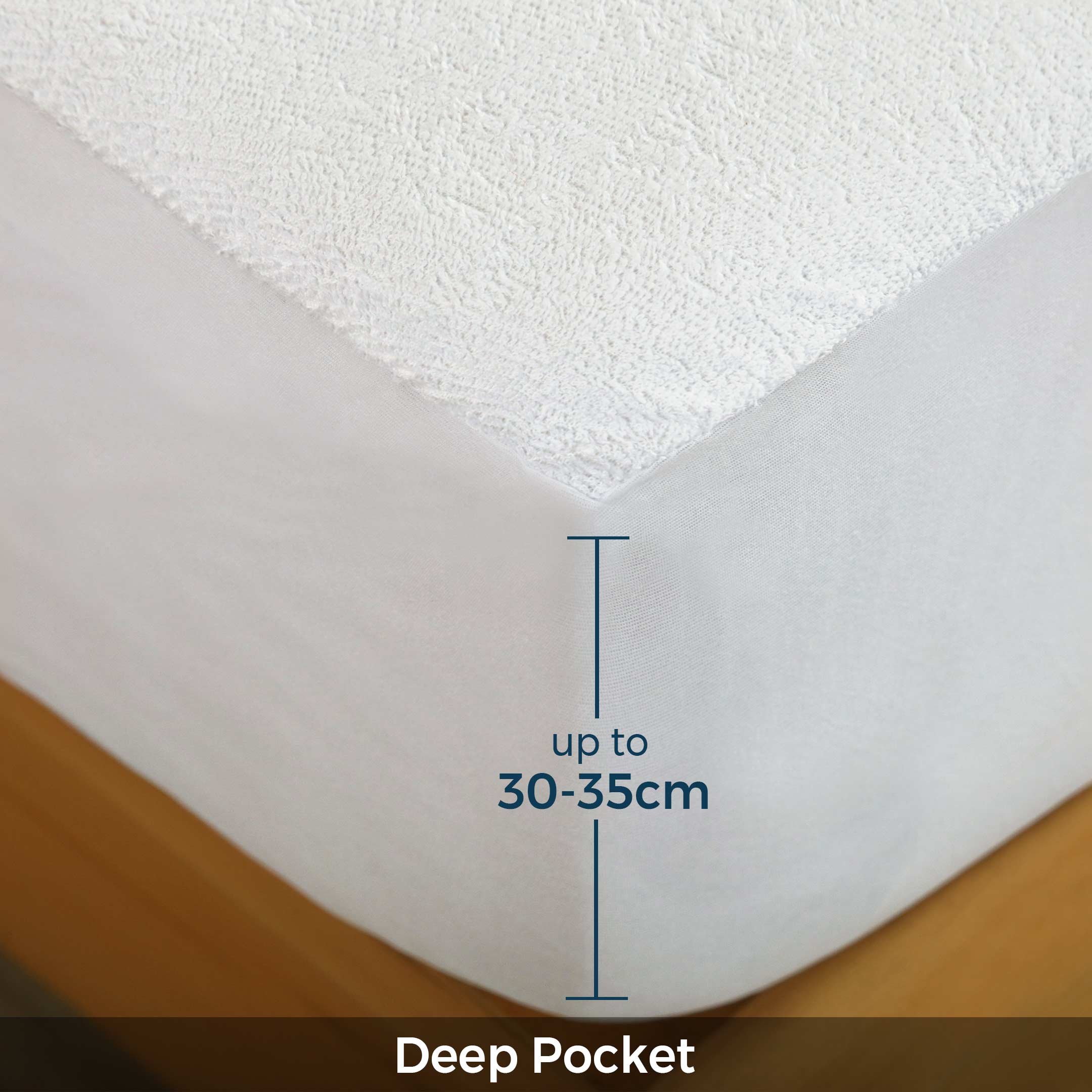 Cotton Passion - Wholesale Mattress Pad/Protector - Waterproof Mattress Protector Cotton Terry Deep Fitted Cover2