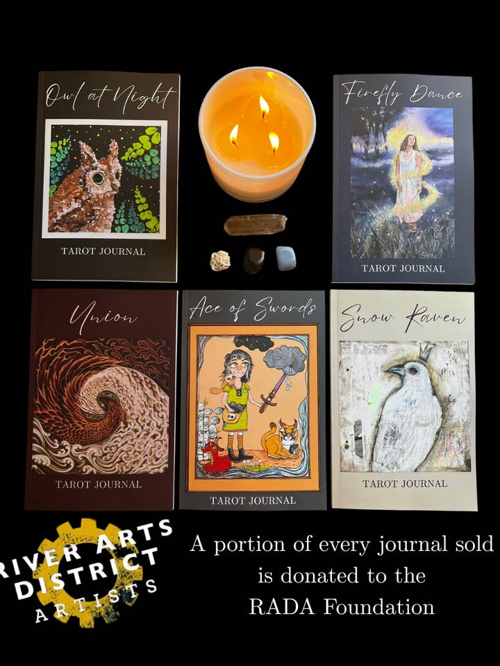 River Arts District Artists Collaboration Tarot Jornals for wholesale by Leah Jones Marcus