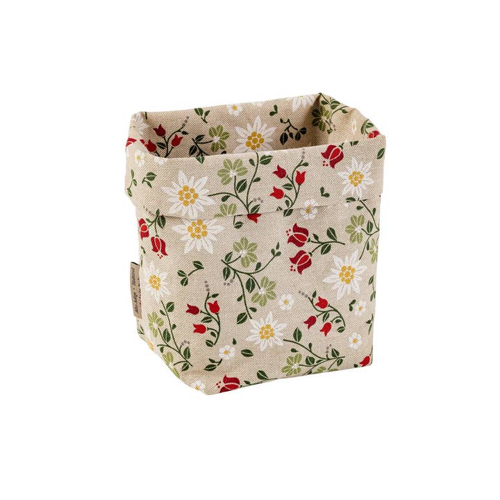 Hesta - Venta al por mayor Cestas - Panera EDELWEISS FIELD, tela estampada