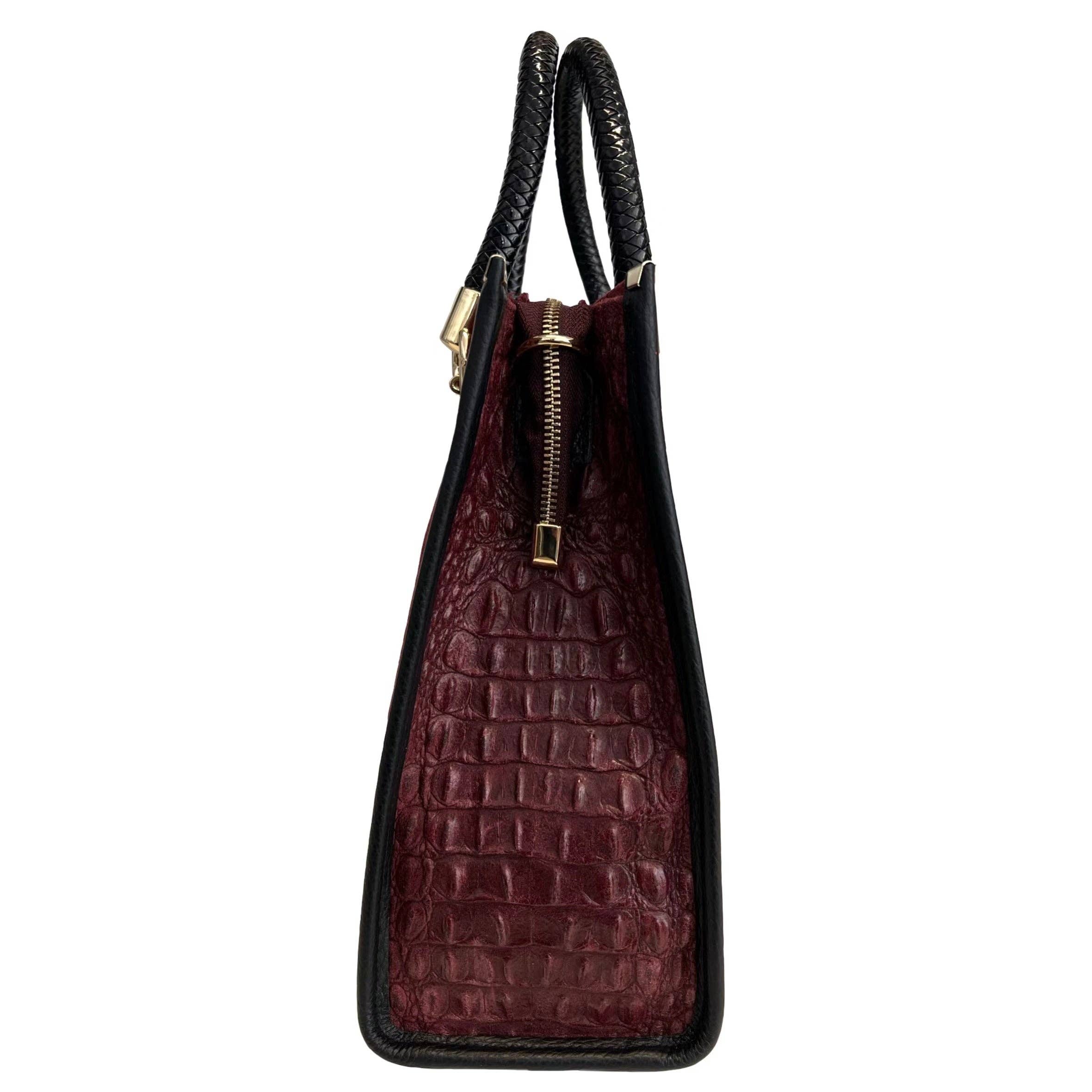 MODARNO - Wholesale Shoulder Bag - Women's - Modarno Women's shoulder bag - coconut print suede leather h24