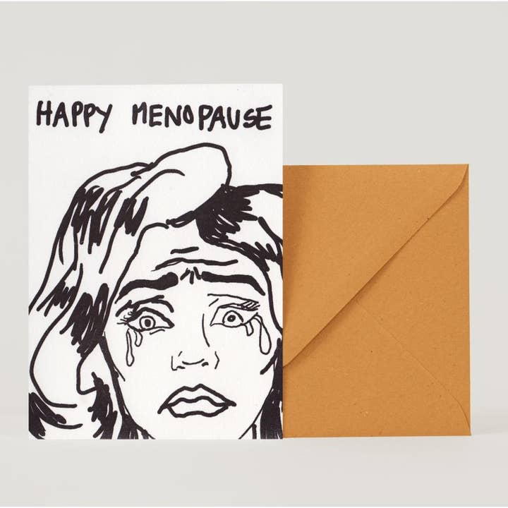 KlappKarte Glückliche Menopause für den Großhandel von superjujupress