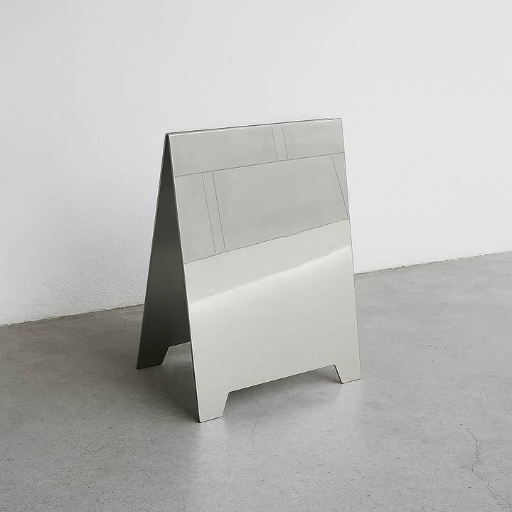 Signs and Mirrors - Wholesale Sign - #005 - Mirrored Acrylic A-Frame Sandwich Board Sign