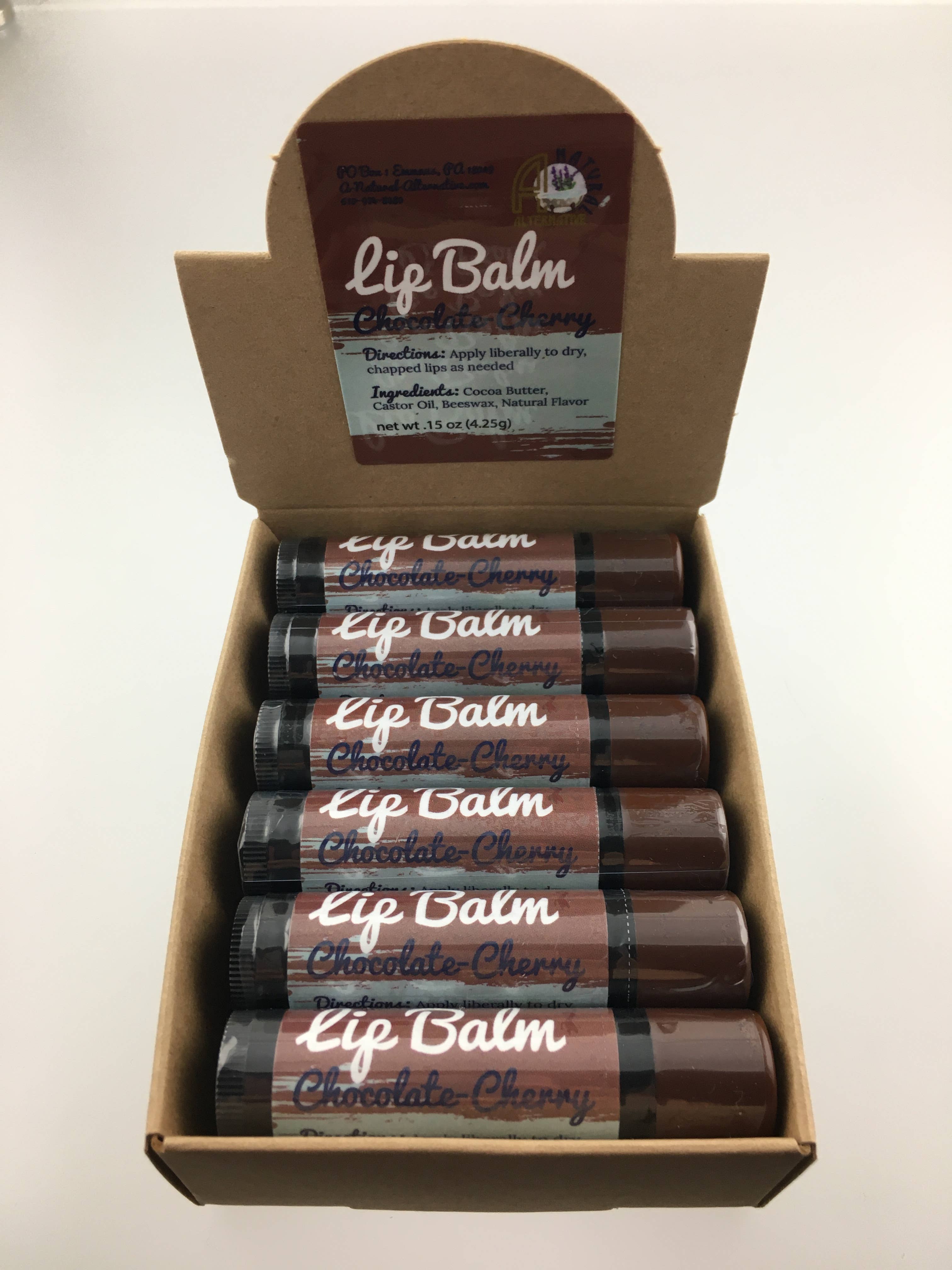 ANA Soaps - Wholesale Lip Balm - Chocolate Cherry Lip Balm2